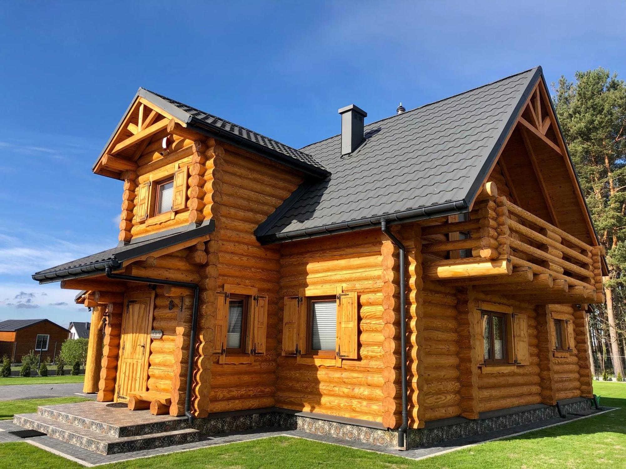 Dom Wakacyjny z bali 'Złoto Północy' Karwieńskie Błoto Exterior foto
