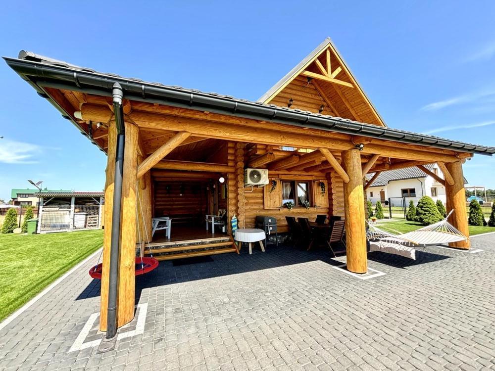 Dom Wakacyjny z bali 'Złoto Północy' Karwieńskie Błoto Exterior foto