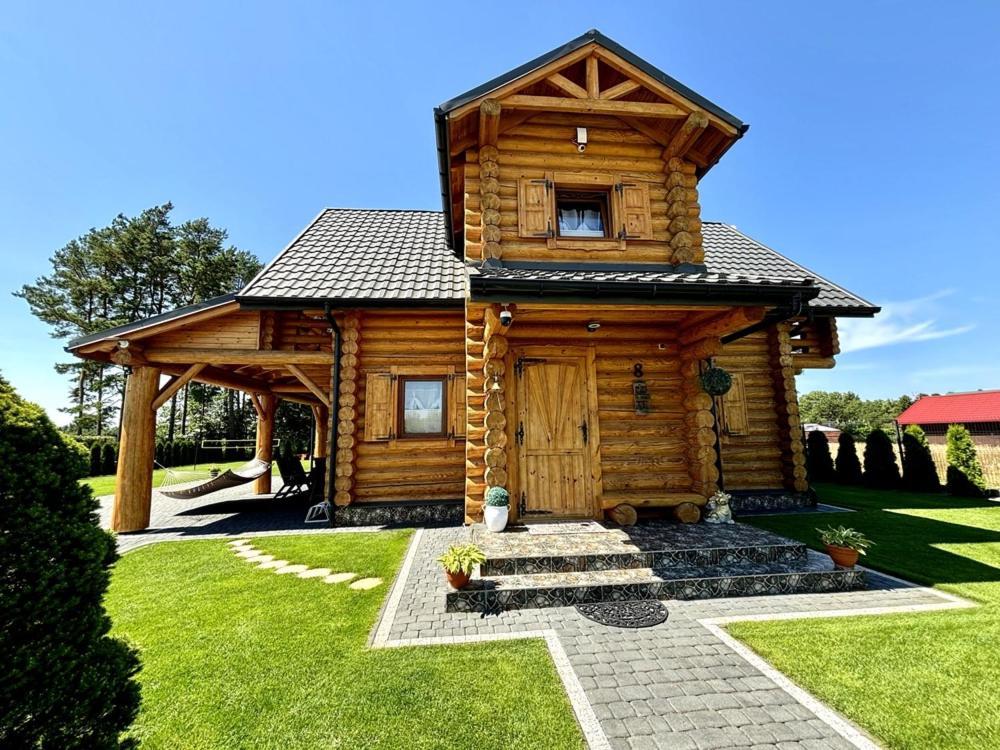 Dom Wakacyjny z bali 'Złoto Północy' Karwieńskie Błoto Exterior foto