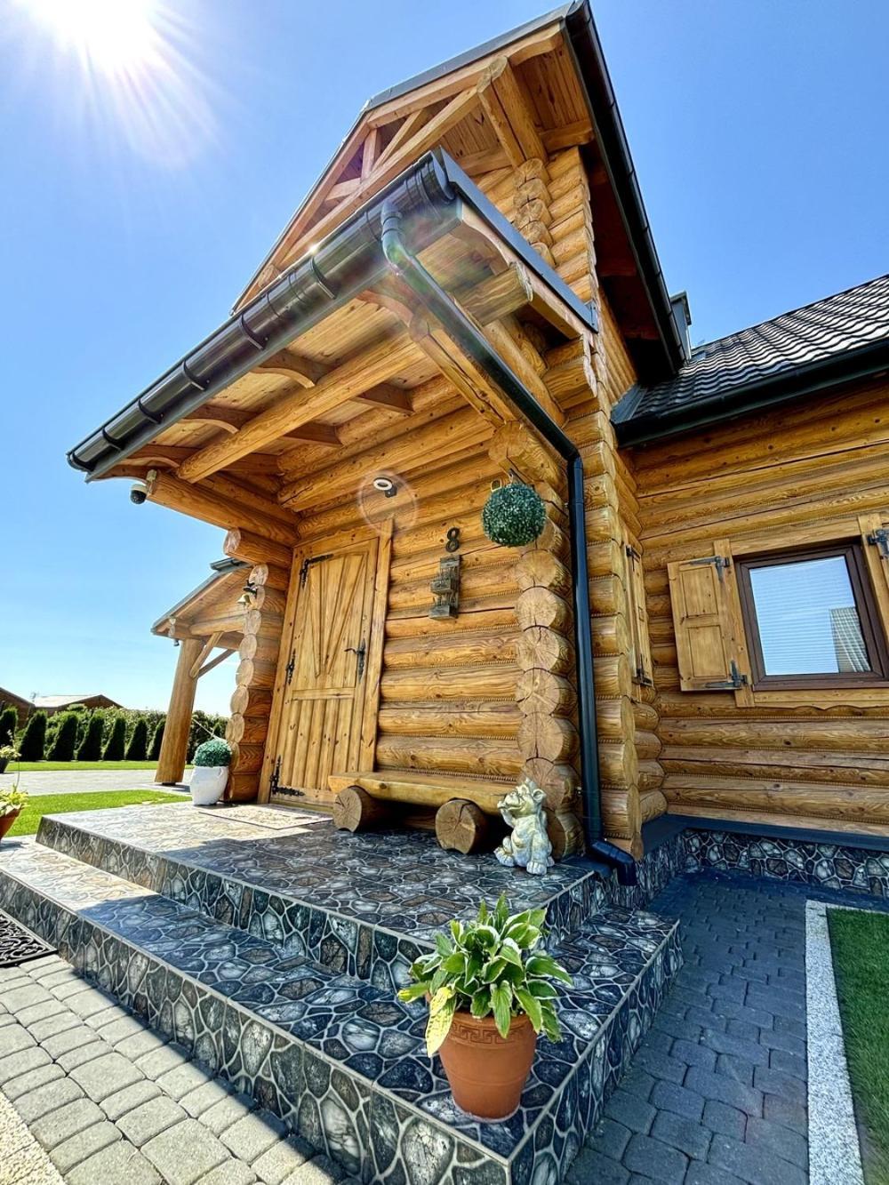 Dom Wakacyjny z bali 'Złoto Północy' Karwieńskie Błoto Exterior foto