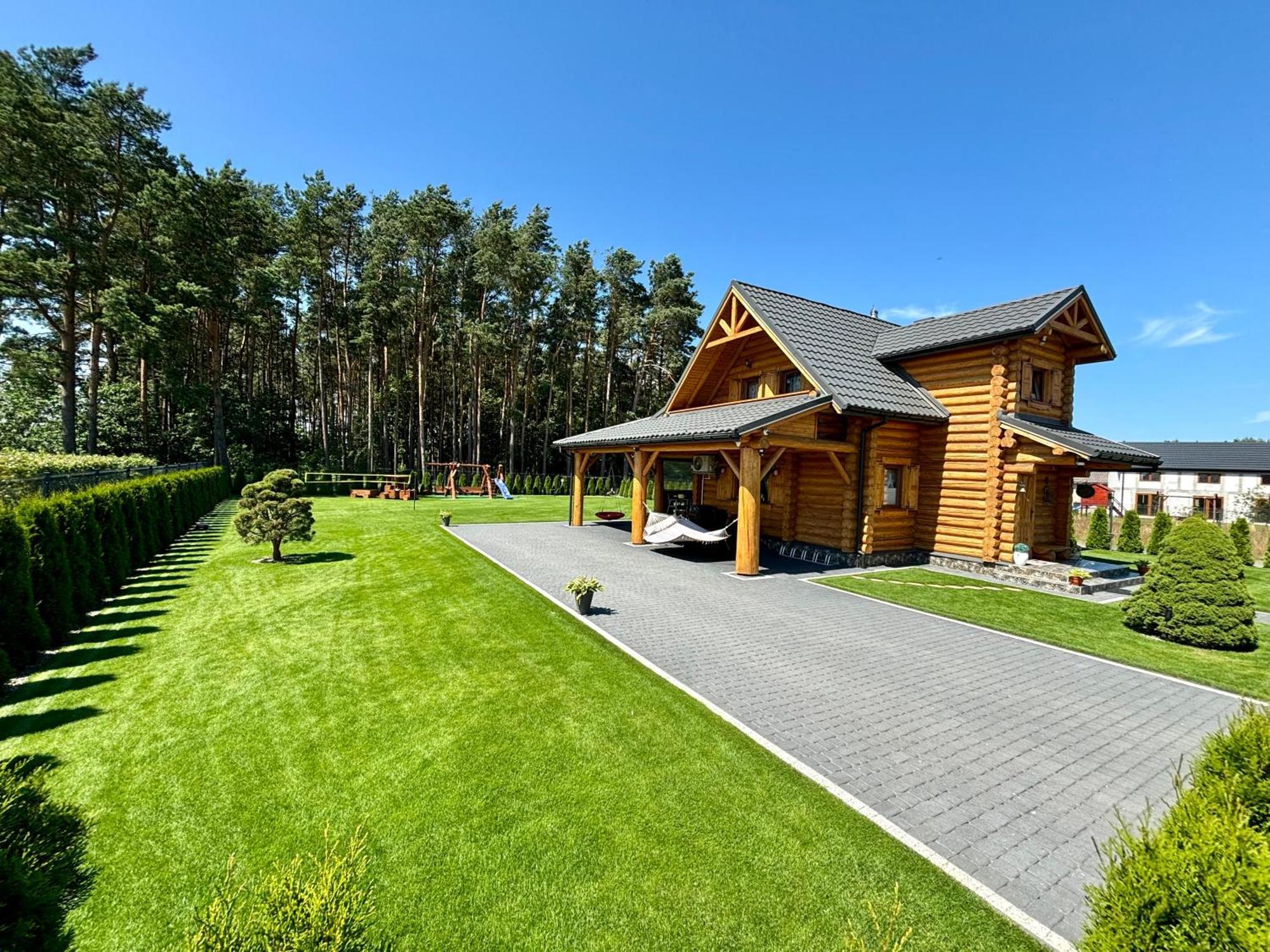 Dom Wakacyjny z bali 'Złoto Północy' Karwieńskie Błoto Exterior foto
